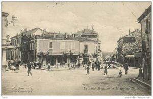 ALGERIE - MASCARA - PLACE MOGADOR ET RUE DE TIARET