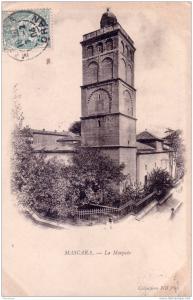 CPA carte postale ancienne AFRIQUE ALGERIE MASCARA la mosqué PRECURSEUR 1904