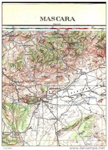 CARTE AFRIQUE AU  1/500 000 Eme Flle N I 31  NO Mascara   ALGERIE