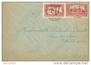 ALGERIE  1937 = MASCARA / ORAN = CACHET MANUEL A4