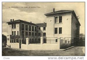 cpa-Algerie-Mascara-le lycee de jeunes filles