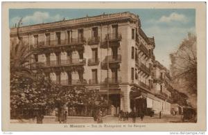 ALGERIE  MASCARA  rue de Mostaganem et les banques  ...................... AJ373