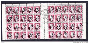 ALGERIE EA N°355 Bloc de 40 Neuf sans charnieres et oblitérations MASCARA  1962