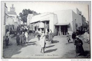 Algérie - CP N°AH390 - Tlemcen Rue de Mascara - CPA/E