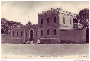 CPA AFRIQUE ALGERIE MASCARA BUREAUX DE LA COMMUNE MIXTE ANIMEE