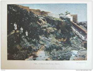 ALGERIE / Le Ravin de l'OUED-TOUDMAN à MASCARA / Photogravure colorisée fin XIXème No CPA Ed. Boulanger