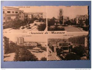 CPA - ALGERIE - MASCARA - MAISON DU COLON - PLACE GAMBETTA - HOTEL DE VILLE - DENTELEE