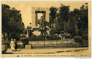 ALGERIE - MASCARA - LE MONUMENT AUX MORTS (ARCHITECTE CH. MONTALAUD . ALGER)