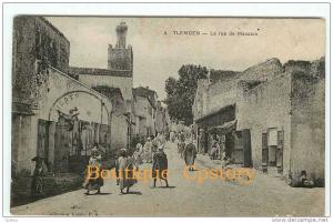 ALGERIE - TLEMCEN - Rue de Mascara - Dos Scané