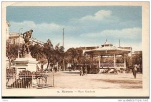 ALGERIE - MASCARA - La place GAMBETTA - timbrée 1941 TTBE