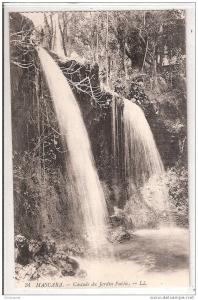 algérie  mascara  cascade  du jardin public