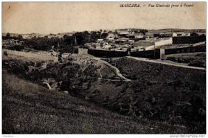 CPA Algérie  Mascara Vue générale prise à l´ouest, petite pliure , publicité au verso