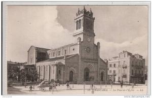 algérie  mascara la  place de l'église