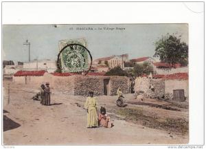 carte postale Mascara Algérie Le village Nègre