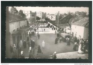 CPSM - Algérie - Mascara - Pont Georges Lebeau ( animée camion LA CIGOGNE 34 526 format CPA)