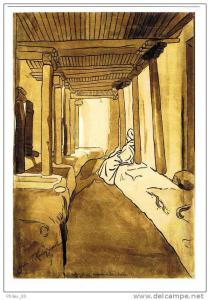 CPM /   Entrée d´une mosquée à Bou-Saâda   / Illustrateur Jossot