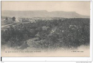 ALGERIE - BOU SAADA - Vue d'ensemble et l'Oasis