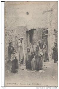 ALGERIE - BOU SAADA - Une rue du quartier indigène