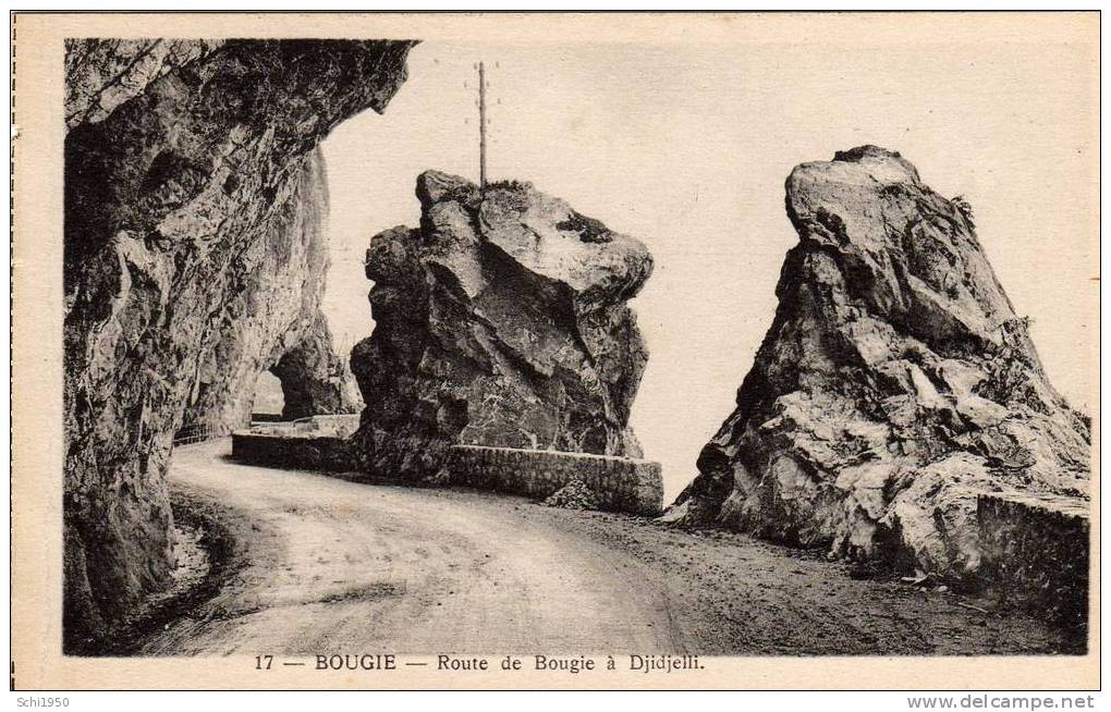 BS - ALGERIE - Bougie - Route de Bougie à Djidjelli