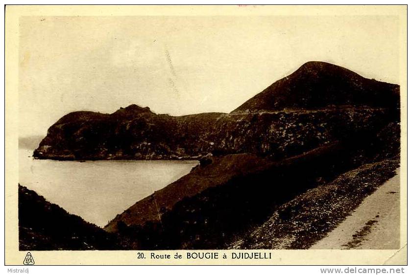 CPSM  petit format - Route de Bougie  Djidjelli