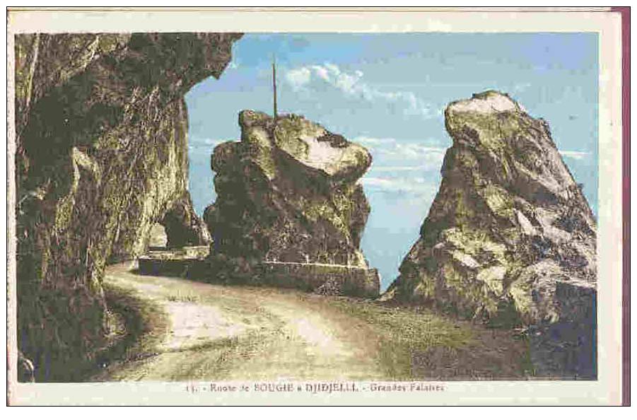 CPA  Route de Bougie à DJIDJELLI   Grande Falaises