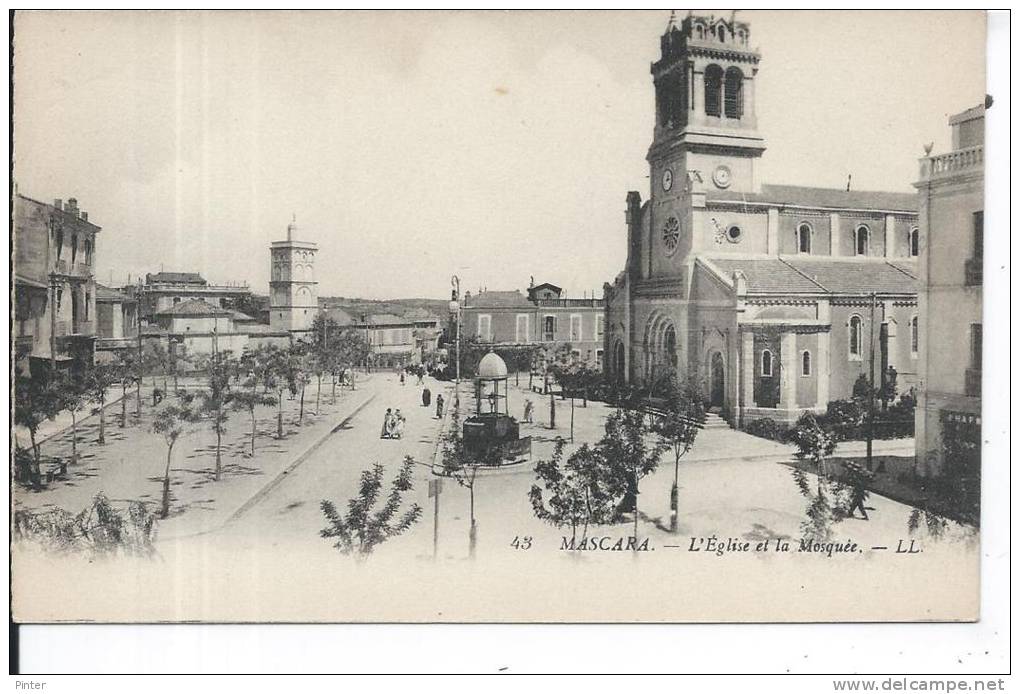ALGERIE - MASCARA - L'Eglise et la Mosquée