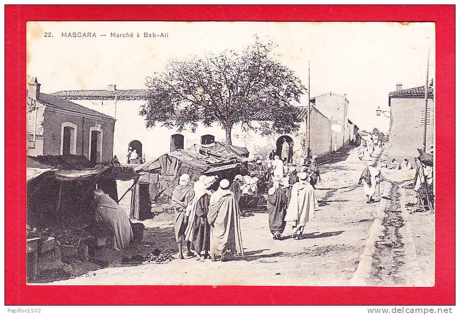 E-Algerie-282A01   MASCARA, marché à Bab Ali, animation, cpa