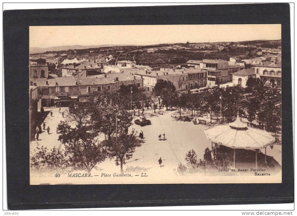 Algérie - MASCARA - Place Gambetta  - non écrite