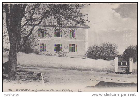 ALGERIE MASCARA QUARTIER DES CHASSEURS D AFRIQUE editeur LL