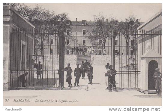 ALGERIE MASCARA LA CASERNE DE LA LEGION editeur LL