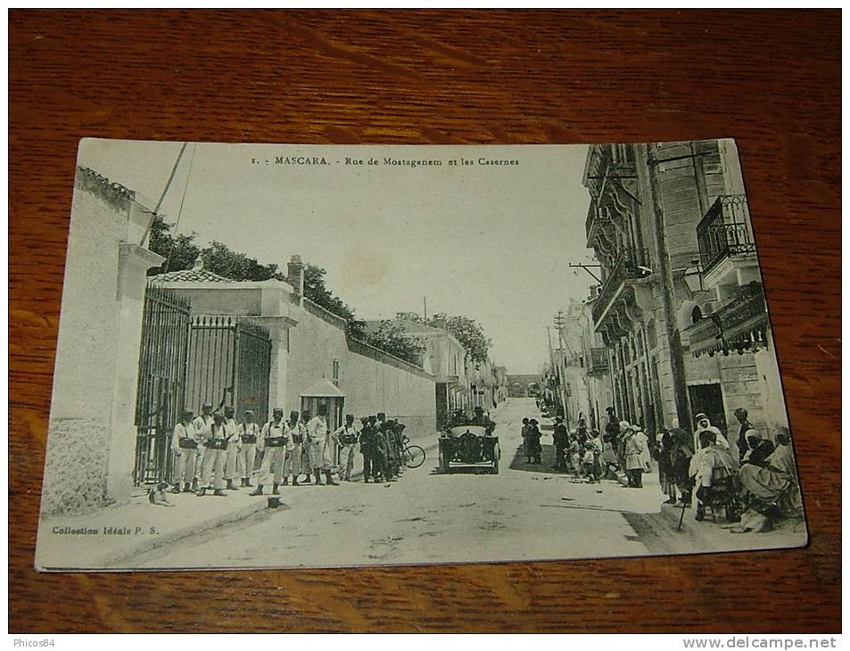 ALGERIE  MASCARA  rue de Mostaganem et les casernes  ........................ CJ-49