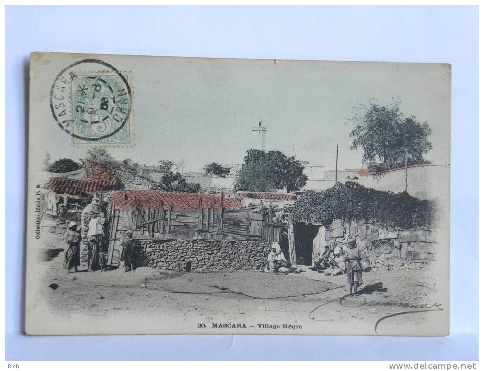 CPA  ALGERIE - 20 MASCARA - Village Nègre