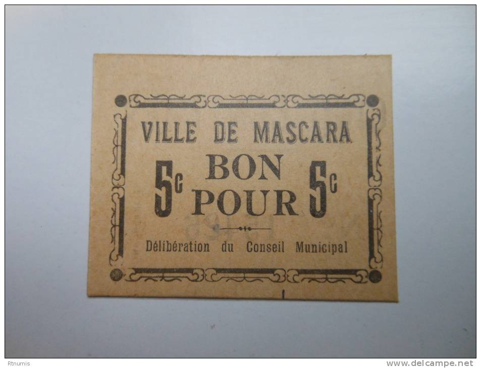 Colonies Algérie Mascara , 1ère guerre mondiale 5 centimes R2 ! NEUF !