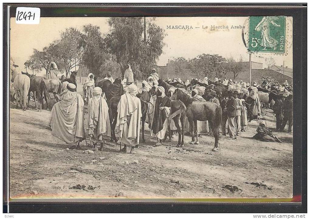ALGERIE - MASCARA - LE MARCHE ARABE - TB