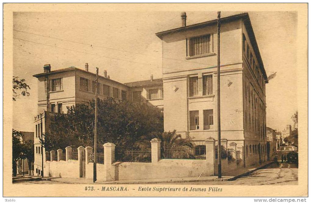 ALGERIE - MASCARA - ECOLE SUPERIEURE DE JEUNES FILLES