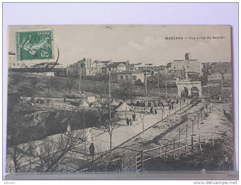 ALGERIE - MASCARA - VUE PRISE DE BAB-ALI - ANIMEE - 1905