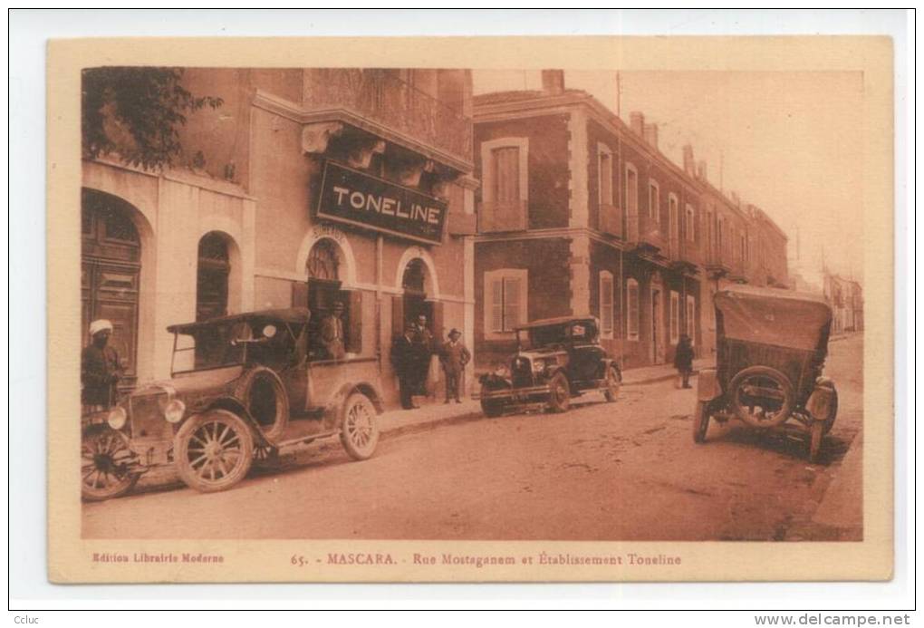Algérie - MASCARA - Rue Mostaganem et Etablissement Toneline