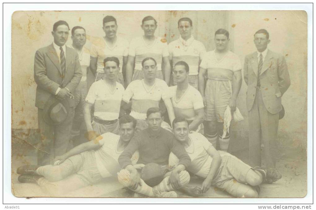 ALGERIE  équipe de football de MASCARA Photographie des années 30, RARE !