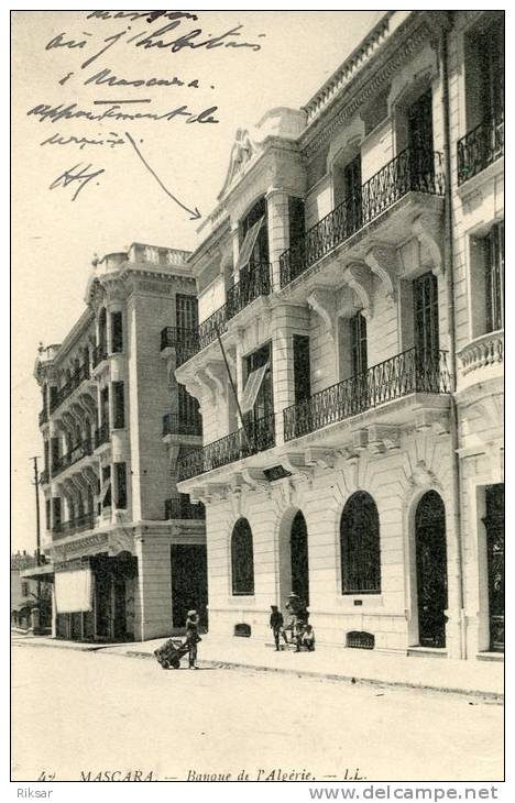 ALGERIE(MASCARA) BANQUE