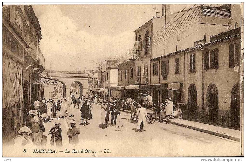CPA - ALGERIE - MASCARA - La Rue d´Oran