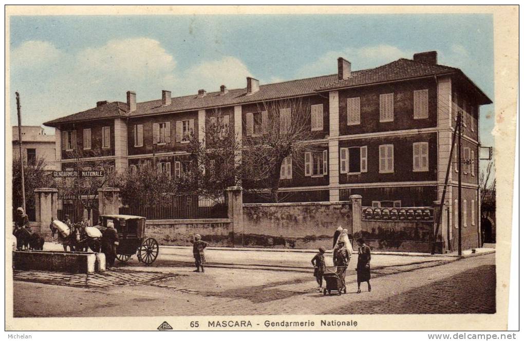 CPA   ALGERIE---MASCARA---GENDA RMERIE NATIONALE