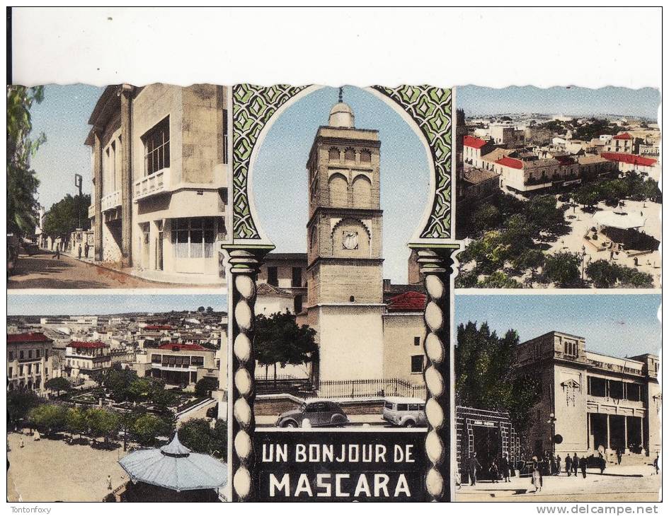 *** ALGERIE - MASCARA - Multivues *** CPSM Ecrite - Edts CIE DES ARTS PHOTOMECANIQUES