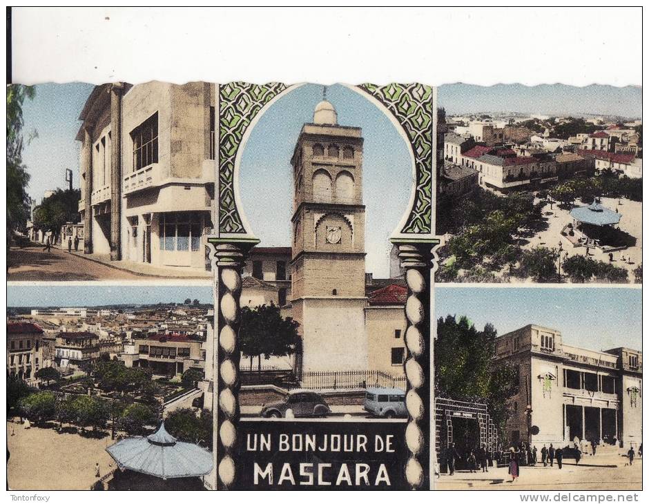 *** ALGERIE - MASCARA - Multivues *** CPSM Ecrite - Edts CIE DES ARTS PHOTOMECANIQUES