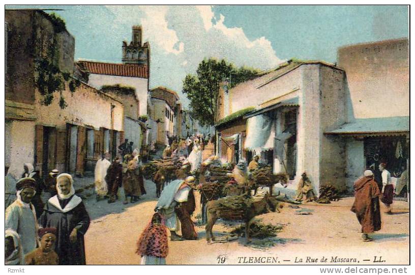 ALGERIE  TLEMCEN  La Rue de Mascara