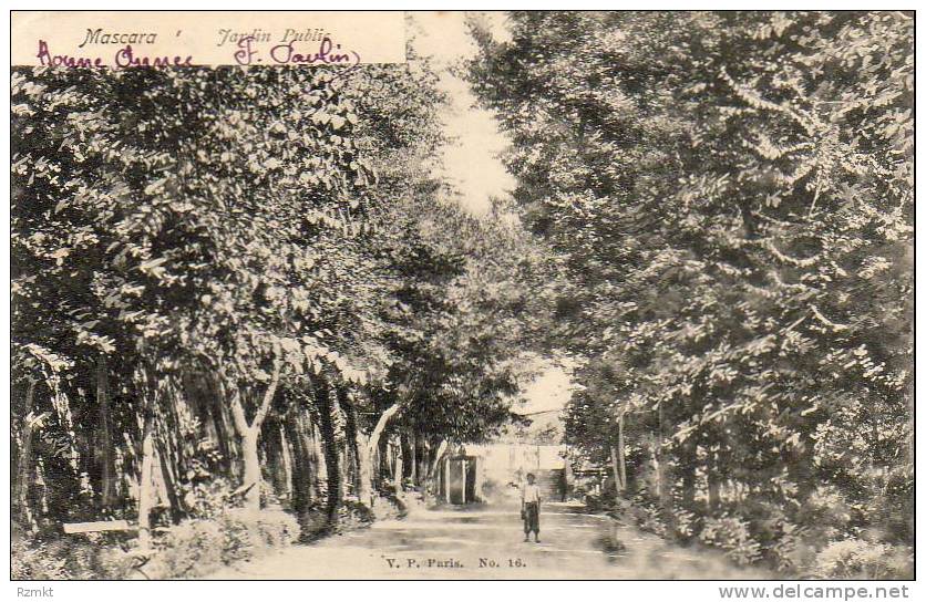 ALGERIE  MASCARA  Jardin Public  ..... ( Ref FA1145 )