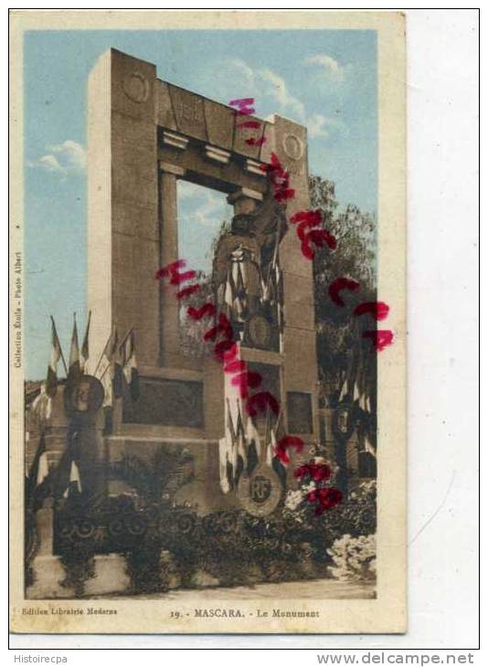 ALGERIE - MASCARA - LE MONUMENT AUX MORTS