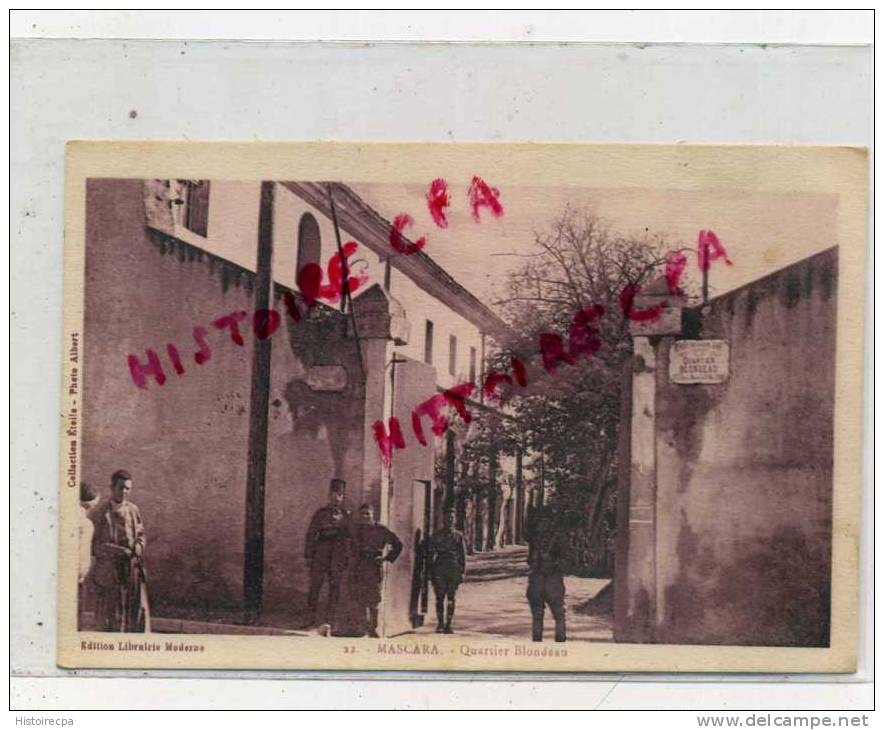 ALGERIE - MASCARA - QUARTIER BLONDEAU