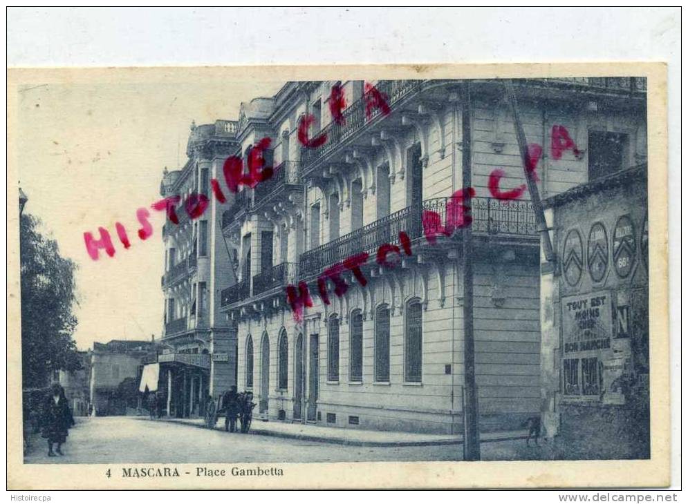 ALGERIE - MASCARA - PLACE GAMBETTA