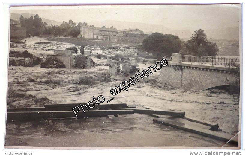 CPA Carte Photo Evènement Innondations 1927 ? BOU HANIFIA Mascara Algérie Algeria Afrique Africa