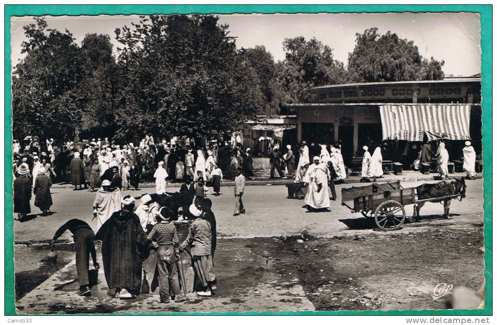 CPSM ALGERIE - MASCARA - L'ENTREE DES SOUKS - REAL-PHOTO